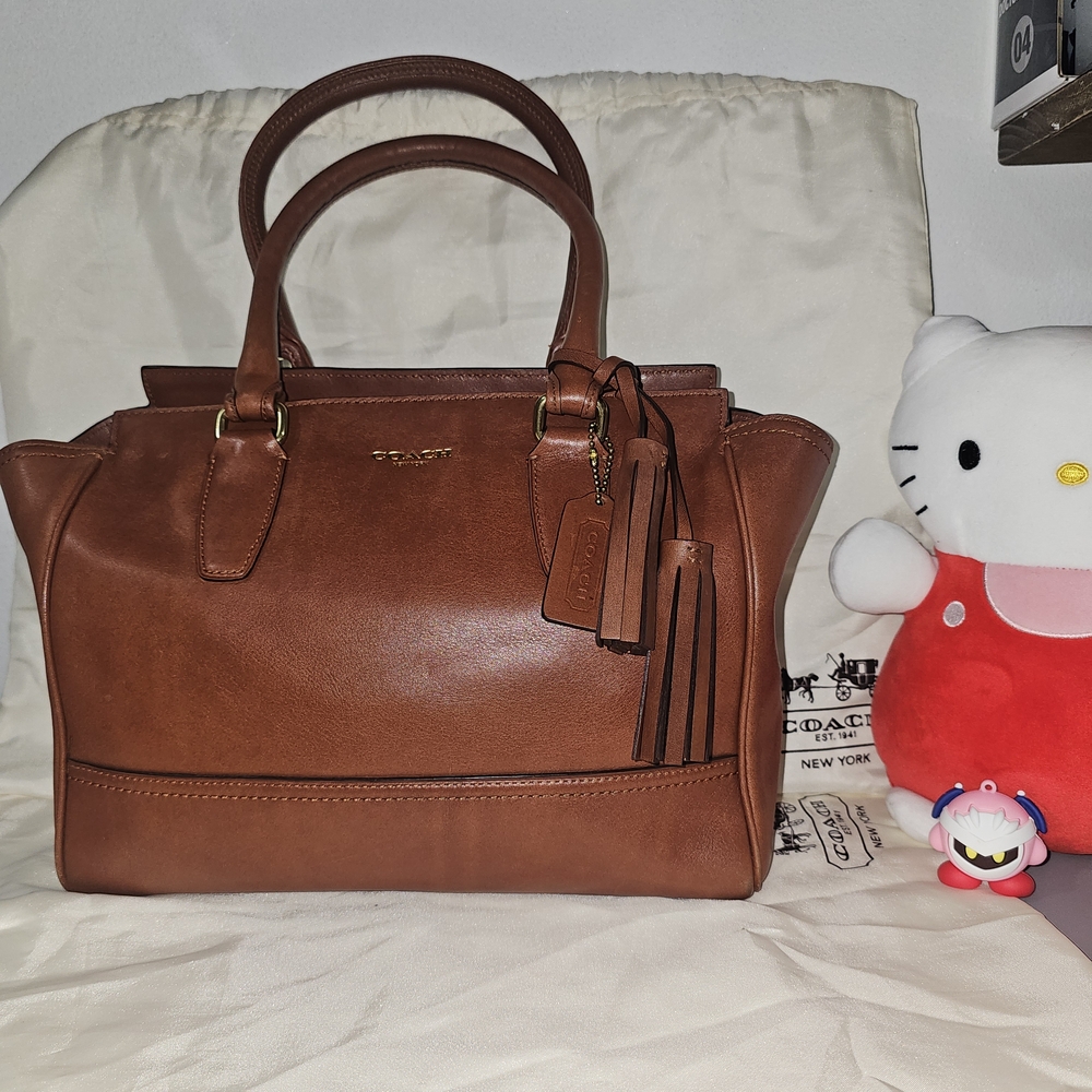 Coach Brown Leather Tote Bag